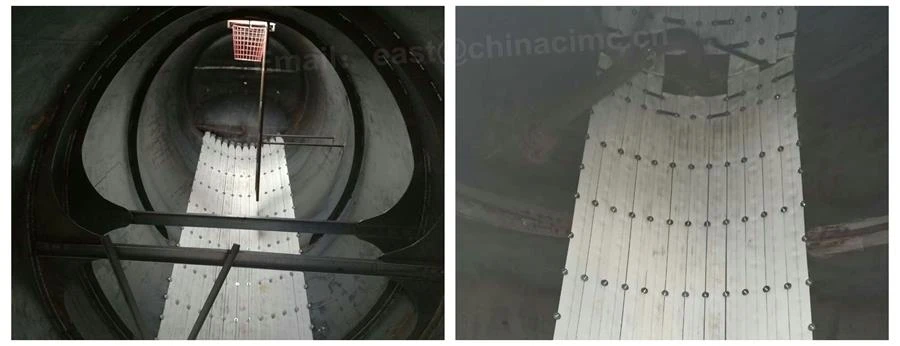 inside of cement trailer