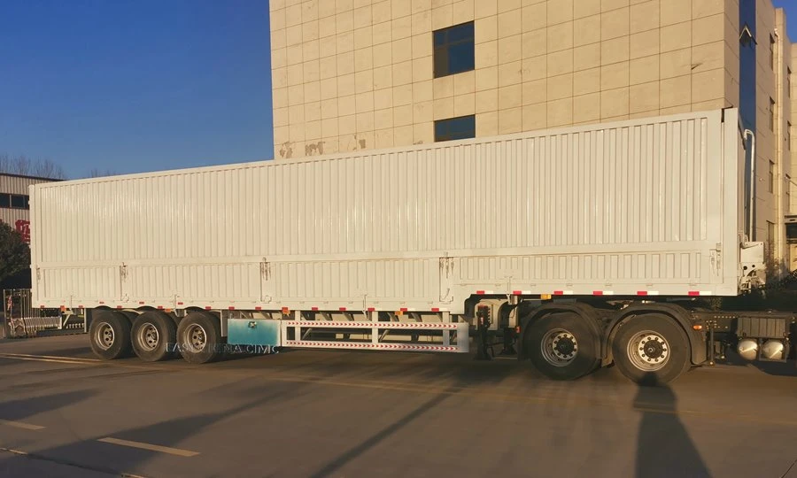 Hydraulic Wing Van Trailer1