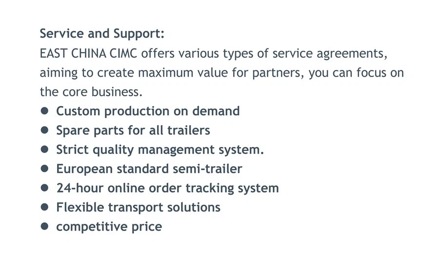 Service and Support Service and Support