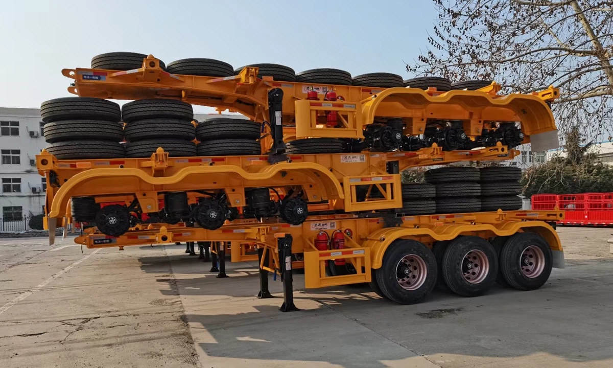 3 axles skeleton trailer 3 axles skeleton trailer