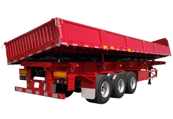 Factory Price 3 Axle 40m3 Dumper Truck Hydraulic Side Tipper Semi Trailer